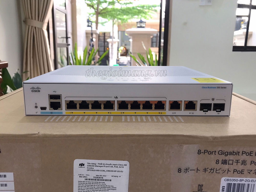 Cisco CBS350-8P-2G-EU 