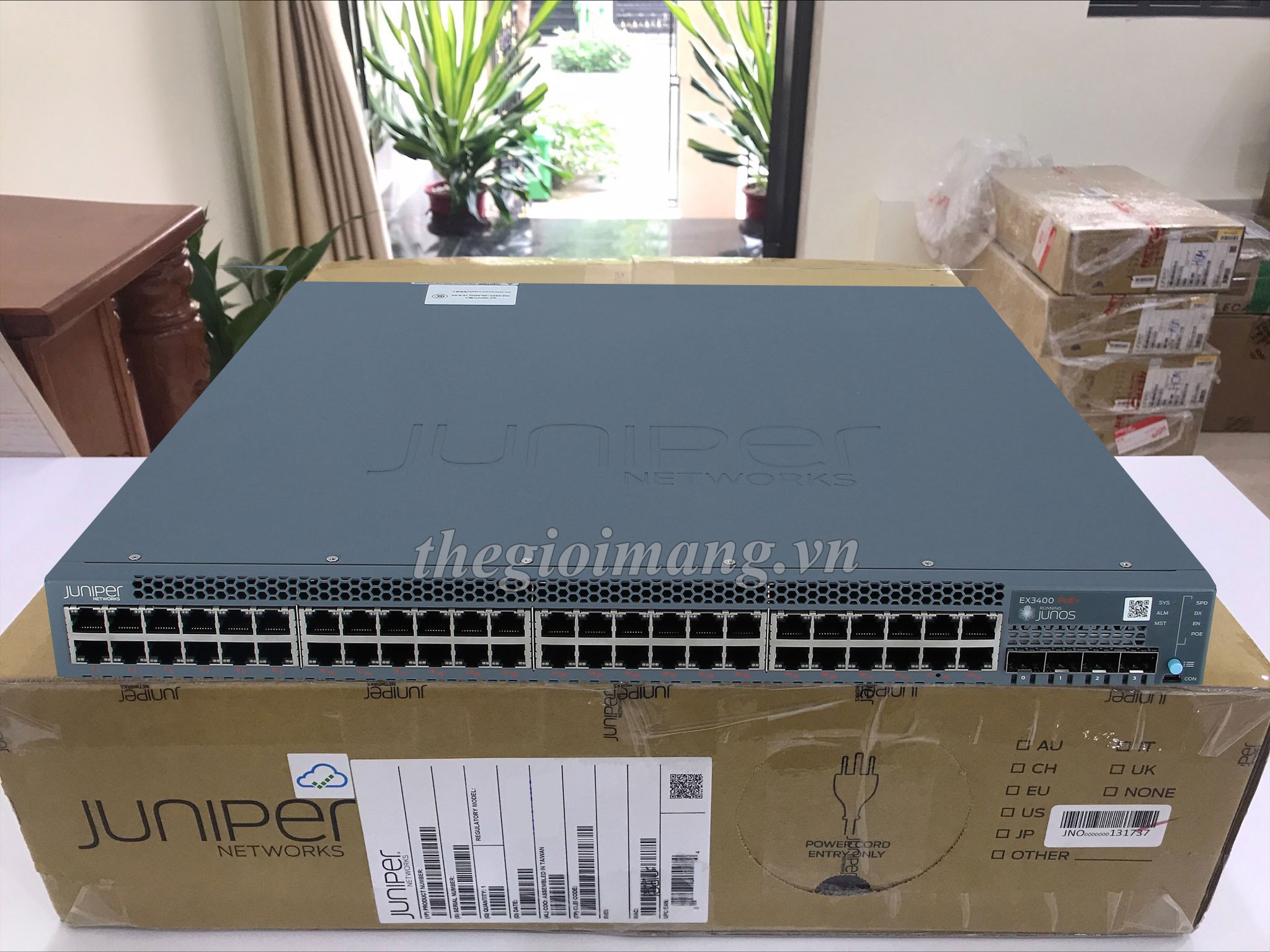 Juniper Ex3400 48p 48 Poe Ports With 4 Sfp And 2 Qsfp Uplink Ports
